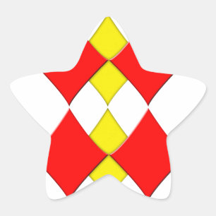 Pegatina En Forma De Estrella Diamantes