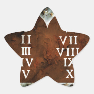 Pegatina En Forma De Estrella Diez mandamientos