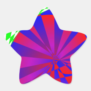 Pegatina En Forma De Estrella Dimensiones dobladas por Kenneth Yoncich