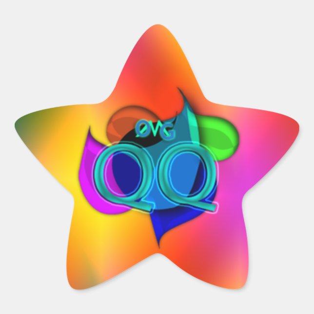 Pegatina En Forma De Estrella ¡Dios mío! (Anverso)