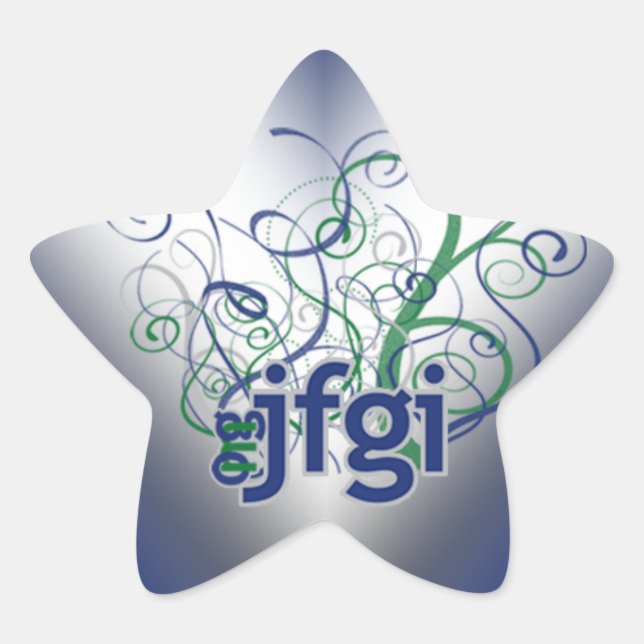 Pegatina En Forma De Estrella ¡Dios mío! jfgi (Anverso)