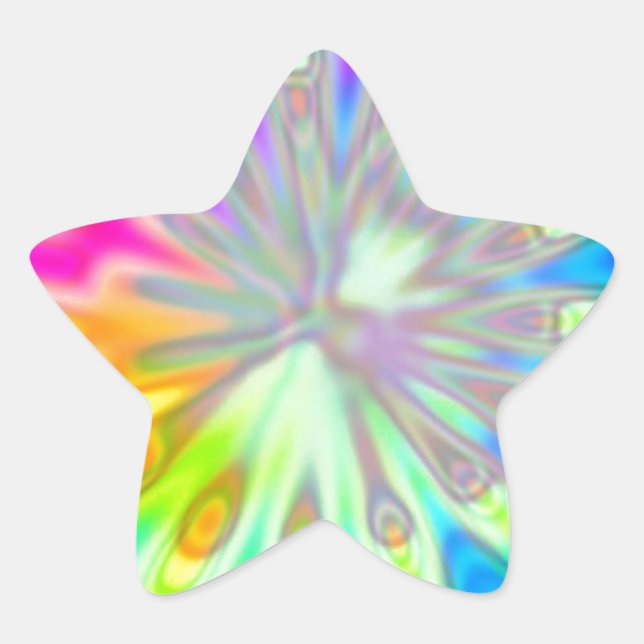 Pegatina En Forma De Estrella Discoteca (Anverso)