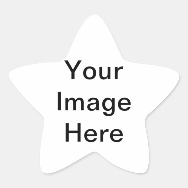 Pegatina En Forma De Estrella diseñar su propio (Anverso)