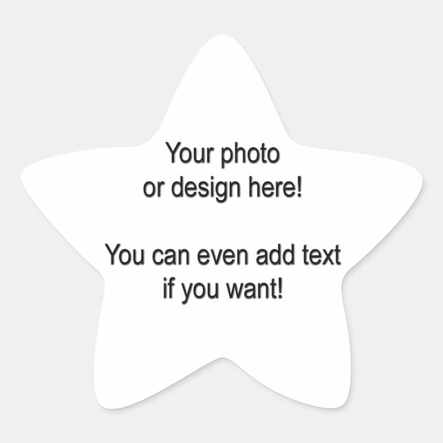 Pegatina En Forma De Estrella Diseñar sus propios Pegatinas (Anverso)