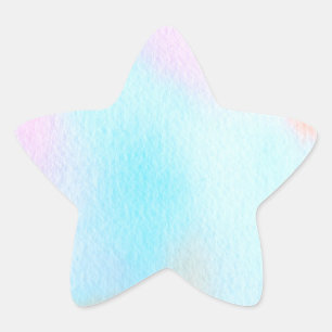 Pegatina En Forma De Estrella diseño abstracto en bonito pastel