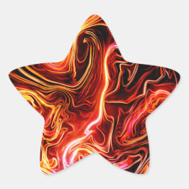 Pegatina En Forma De Estrella Diseño artístico