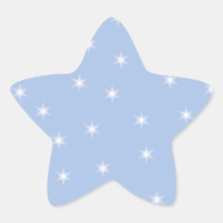 Pegatina En Forma De Estrella Diseño de estrellas blancas y azules.
