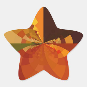 Pegatina En Forma De Estrella Diseño de impresión de arte de color de tonos de l
