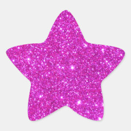 Pegatina En Forma De Estrella Diseño de Personalizable de parquetería Purpurina