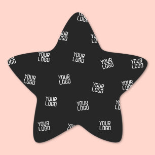 Pegatina En Forma De Estrella Diseño dispuesto al azar, logotipo o imagen de la