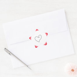 Pegatina En Forma De Estrella Diseño elegante en forma de corazón