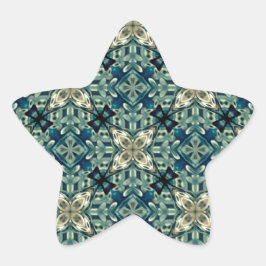 Pegatina En Forma De Estrella Diseño inspirado en Marruecos