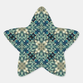 Pegatina En Forma De Estrella Diseño inspirado en Marruecos