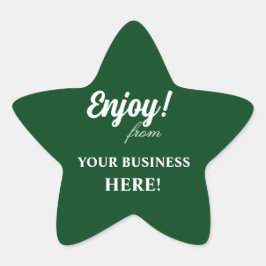 PEGATINA EN FORMA DE ESTRELLA DISFRUTAR PEGATINAS