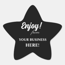 PEGATINA EN FORMA DE ESTRELLA DISFRUTAR PEGATINAS