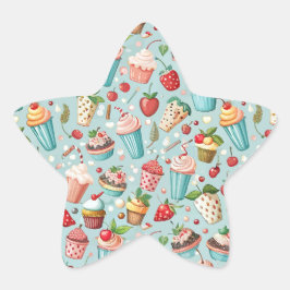 Pegatina En Forma De Estrella Diversión de Helado
