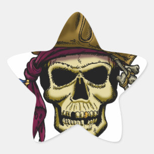 Pegatina En Forma De Estrella ¡Donde hay piratas, hay un Fiesta!