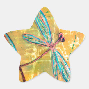 Pegatina En Forma De Estrella Dragonfly Haze