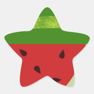 Pegatina En Forma De Estrella Dulce Treat Watermelons