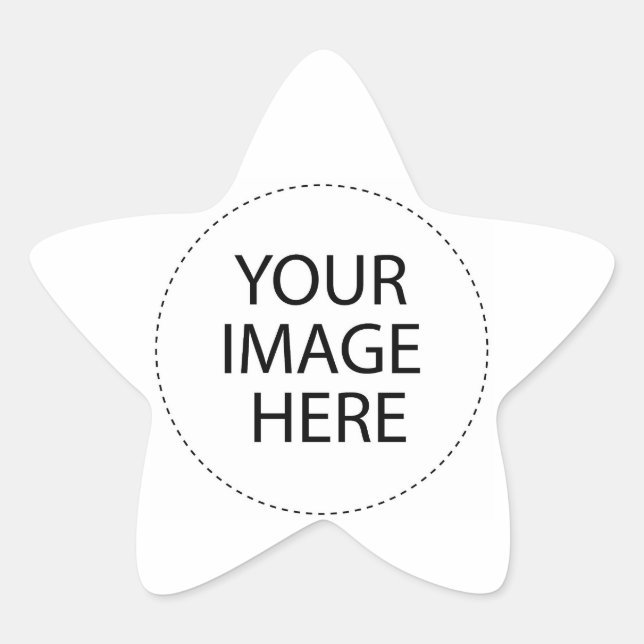 Pegatina En Forma De Estrella El espacio en blanco de la plantilla   añade su (Anverso)