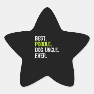 Pegatina En Forma De Estrella El mejor tío del perro canino Regalo Para Tío