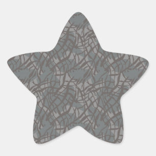 Pegatina En Forma De Estrella Elefante de patrón
