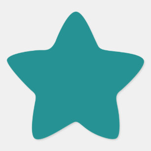 Pegatina En Forma De Estrella Elegante Verde azulado - Tendencias de color de mo