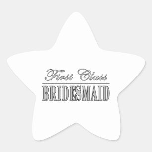 Pegatina En Forma De Estrella Elegantes regalos de las damas de honor : Novias d