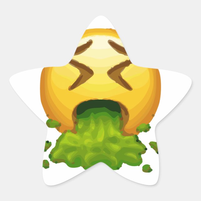 Pegatina En Forma De Estrella emoji (Anverso)