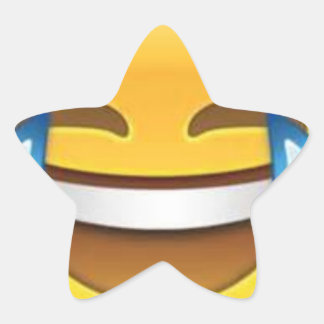 Pegatina En Forma De Estrella Emoji de Star Laughing