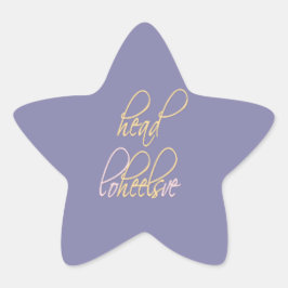 Pegatina En Forma De Estrella Enamorado hasta las tramas