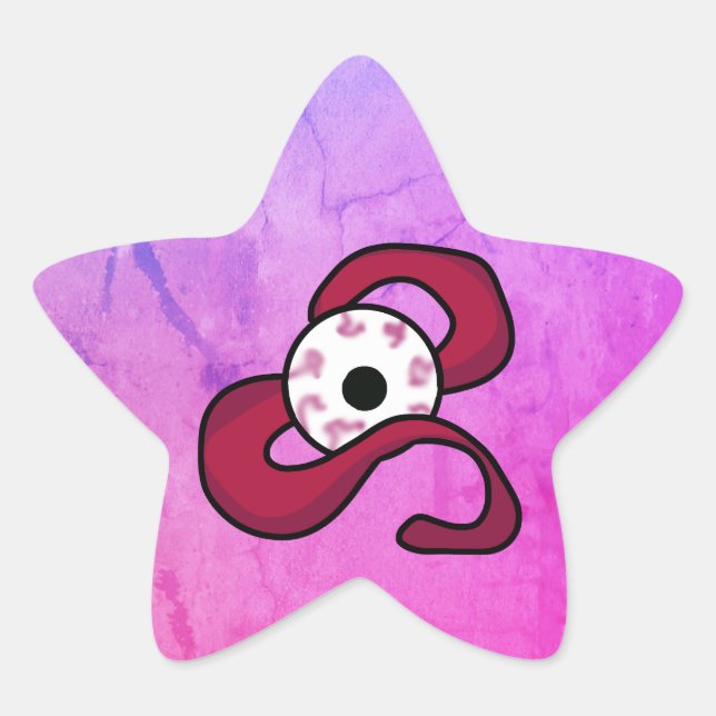 Pegatina En Forma De Estrella Enigmática Entwada (Anverso)