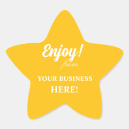 PEGATINA EN FORMA DE ESTRELLA ENJOY STICKERS