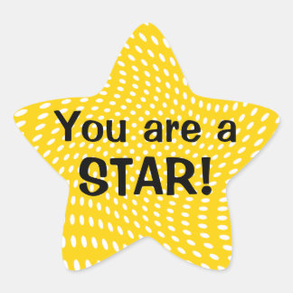 Pegatina En Forma De Estrella Eres un Pegatina de Star Reward