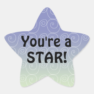 Pegatina En Forma De Estrella Eres un Pegatina de Star Reward