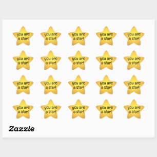 Pegatina En Forma De Estrella ¡Eres una estrella!