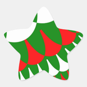 Pegatina En Forma De Estrella Escalas de navidades
