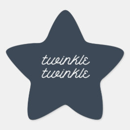 Pegatina En Forma De Estrella Escrito en el Baby Shower de las parejas de estrel