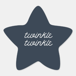 Pegatina En Forma De Estrella Escrito en el Baby Shower de las parejas de estrel