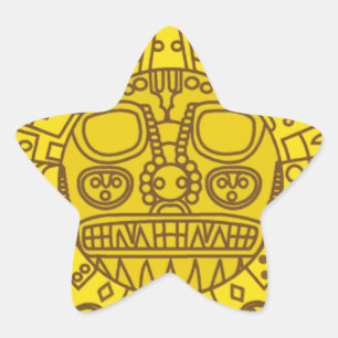 Pegatina En Forma De Estrella Escudo de armas de Cuzco