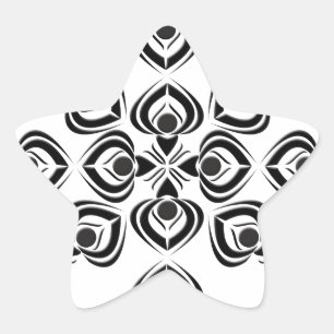 Pegatina En Forma De Estrella Espadas