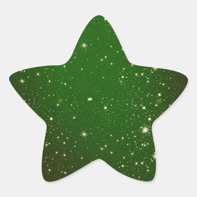 Pegatina En Forma De Estrella Espuma verde (Anverso)