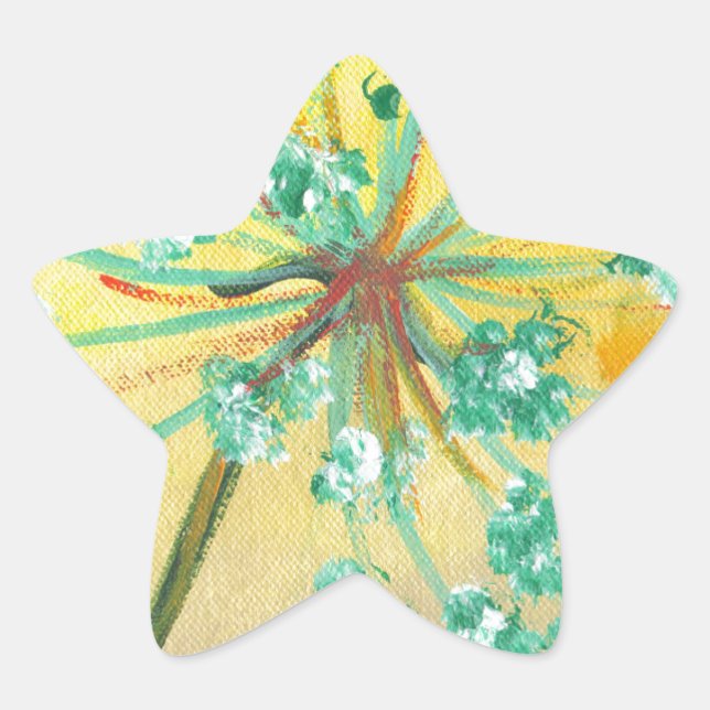 Pegatina En Forma De Estrella estallido estelar (Anverso)