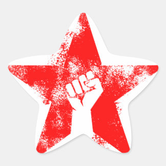 Pegatina En Forma De Estrella Estrella antifascista