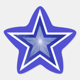 Pegatina En Forma De Estrella Estrella azul oscuro Estrella pegatina azul