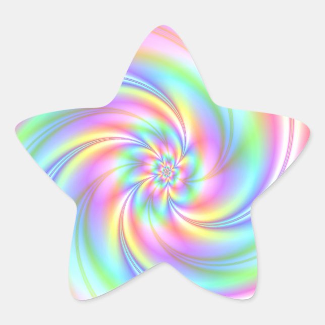 Pegatina En Forma De Estrella Estrella Chica Rosa Pegatinas Estrella de torrente (Anverso)