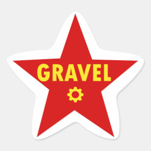 Pegatina En Forma De Estrella Estrella de ciclismo de grava