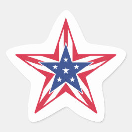 Pegatina En Forma De Estrella Estrella de la Libertad