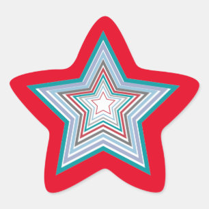 Pegatina En Forma De Estrella Estrella de Navidades divertidos