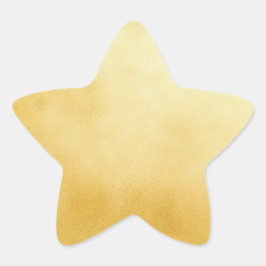 Pegatina En Forma De Estrella Estrella de oro falso de papel de aluminio sofisti